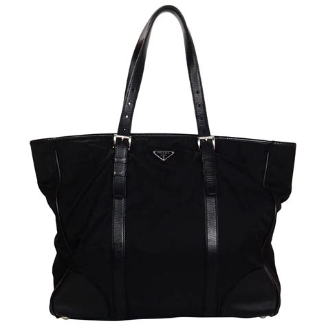 borsa prada tote tessuto|prada leather tote.